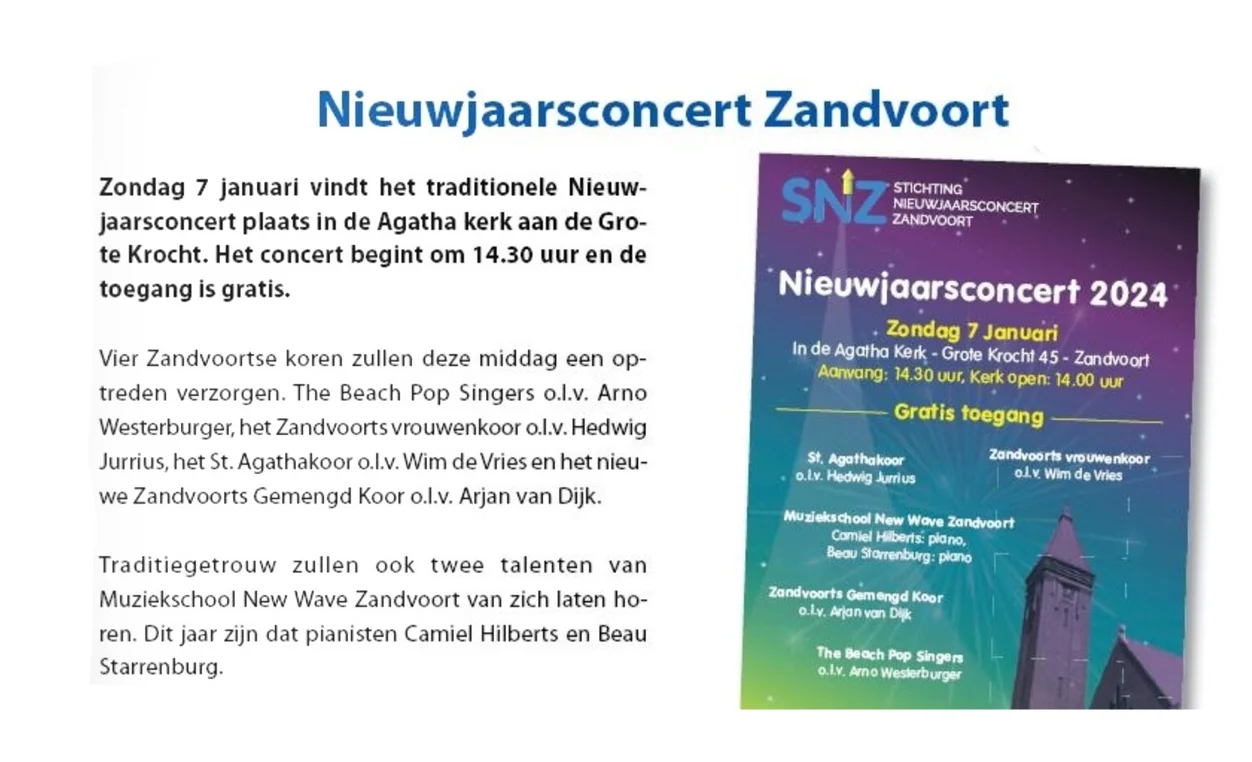 Poster Nieuwjaarsconcert 2024